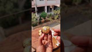 diy flower 🌼 with Ferrero rocher🍬 wrapper artivitydiy shortsfeed shorts shortvideo [upl. by Attalie]