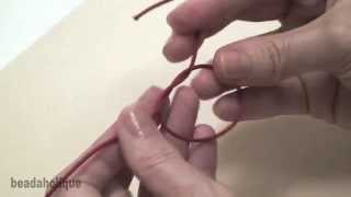 How to Knots for Bead Jewelry [upl. by Yevad689]