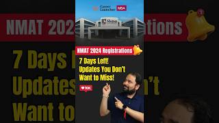 Latest NMAT 2024 Updates  Last Day to Register nmat2024 nmat mbaexams [upl. by Eniluj735]