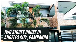 Fully Furnished Two Storey House for sale in Angeles City Pampanga • Ready for Occupancy [upl. by Inanaup326]