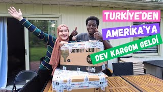 TÜRKİYEDEN GELEN DEV KARGOLARIN AÇILIŞIII😍📦 ABLAM EV HEDİYESİ NE GÖNDERDİ 😍❓ [upl. by Lynnette]