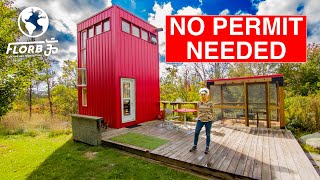 Loopholes This Tiny House Didnt Need a Permit [upl. by Gagnon]