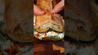 Burrata amp Olive Pesto Sandwich with Zucchini Confit [upl. by Fahey]