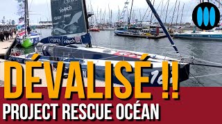 Route du Rhum 2022  le stand Project Rescue Ocean Uship dévalisé [upl. by Enyawd]