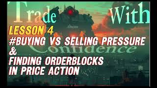 Lesson Four  Buy Sell Pressure and Order Blocks [upl. by Steinberg]