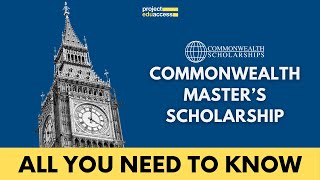 Commonwealth Masters Scholarships 202425 – All you need to know [upl. by Sherrard]