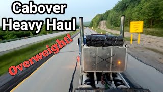 Classic Cabover Peterbilt Struggles Over WV Mountains 90500 Lbs [upl. by Angele]