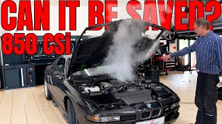 This Famous BMW E31 850 CSi Destroys Engine  TWICE Can It Be Saved Engine restoration [upl. by Rexfourd]