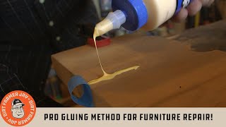 Pro Gluing Method For Furniture Repair [upl. by Lacim]