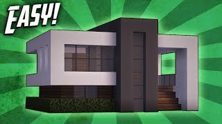 Minecraft How To Build A Small Modern House Tutorial 14 [upl. by Akinohs]