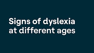 Signs of Dyslexia at Different Ages [upl. by Litha113]