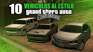 10 Vehiculos REALISTAS diseñados al estilo GTA SAN ANDREAS [upl. by Silsbye]