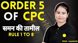 Cpc Order 5 in Hindi [upl. by Falda393]