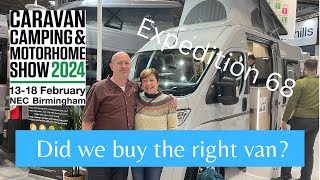 NEC Camping Caravan amp Motorhome Show  did we buy the right van [upl. by Kcuhc]