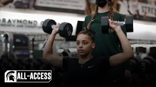 Day in the Life of Deedee Hagemann  Spartans AllAccess  Michigan State Womens Basketball [upl. by Engleman]