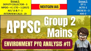 APPSC Group 2 Mains 2025 ENVIRONMENT PYQ ANALYSIS11 appsc group2 appscgroup2 latestnewsappsc [upl. by Sparkie357]