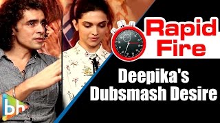 Deepika Padukone  Imtiaz Ali Funniest Rapid Fire  Tamasha 2015 [upl. by Agatha90]