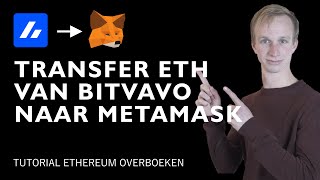 Ethereum overmaken van Bitvavo naar MetaMask wallet  Whitelist  Tutorial [upl. by Nirrat]