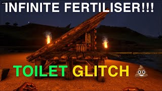 INFINITE FERTILISER Toilet glitch  Ark Hacks 1 [upl. by Hgierb]