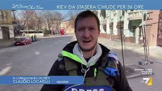 Lockdown totale Claudio Locatelli da Kiev quotAlle 20 Kiev verrà totalmente chiusa per un [upl. by Merkley]