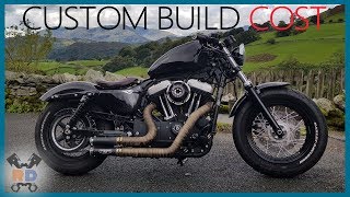 Harley Davidson Sportster FortyEight 1200 Custom Build Cost [upl. by Irem161]