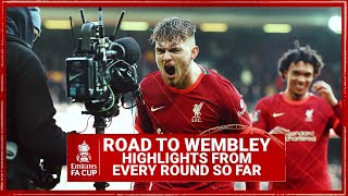 ROAD TO WEMBLEY  Liverpools route to the final  ALL THE GOALS [upl. by Emmalynne464]