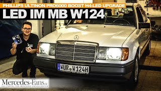 Lichtumbau Was bringen die Philips Ultinon Pro6000 Boost H4LED im Mercedes W124  Halogen vs LED [upl. by Vijnas34]