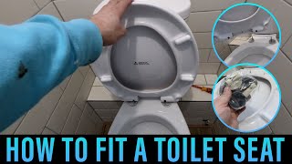 Easy DIY Guide How to Replace Your Old Toilet Seat with a Soft Close Seat [upl. by Jehias]