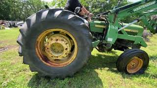 Lot 58 John Deere 2240 Tractor wWestendorf TA26 [upl. by Hammad]