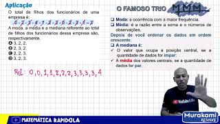 MODA MÉDIA E MEDIANA ✅ INTRODUÇÃO À ESTATÍSTICA 23 [upl. by Martz931]