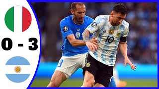 Italy vs Argentina Finalissima 2022 Highlight and All Goal  Hasil Bola Tadi Malam 2022 [upl. by Adihsaar]