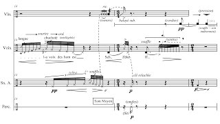 Martin Loridan  Souffle Esquisse Chant pour un équinoxe 2015 w score excerpt [upl. by Diahann]