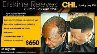 Mens Custom Hair Unit aka Man Weave Class Before amp After Video [upl. by Candida]