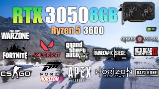 RTX 3050 8GB  Ryzen 5 3600  Test in 14 Games  RTX 3050 Gaming [upl. by Nale]