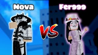 NovaExility vs Fer999  Blox Fruits PVP [upl. by Cirilo]