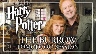 STUDY IN THE BURROW  Harry Potter Pomodoro Session  Kitchen amp Garden Weasley Harry Potter ASMR [upl. by Aik]