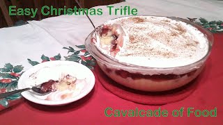 Easy Christmas Trifle  A Quick Dessert for the Holiday Buffet [upl. by Templer192]