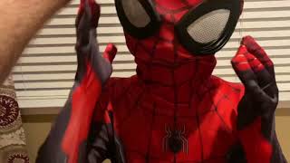 SpiderMan costume review SpiderMan No way home excitement Halloween costume [upl. by Saxet598]