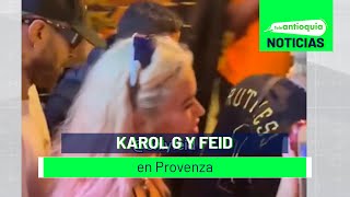 Karol G y Feid en Provenza  Teleantioquia Noticias [upl. by Uahsoj]