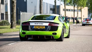 Audi R8 with Capristo Exhaust  LOUD Accelerations amp Revs [upl. by Ellevel]