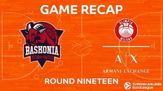 Highlights Baskonia Vitoria Gasteiz  AX Armani Exchange Olimpia Milan [upl. by Acisse]