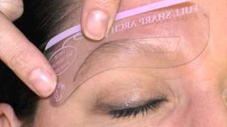 BrowLounge  Brow Stencil Demo [upl. by Eleda956]