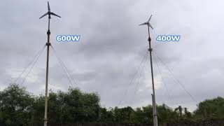 👍Automaxx WindMill 400W amp 600W Wind Turbine On A Hybrid System👍 [upl. by Allyn]