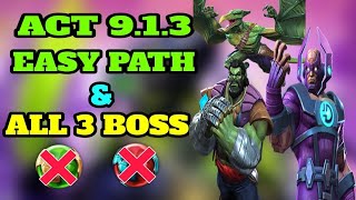 Mcoc Act 913 Easy Path amp all 3 boss [upl. by Sorips747]