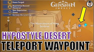 How to unlock underground Hypostyle Desert Sumeru Teleport Waypoint  Genshin Impact [upl. by Treulich480]