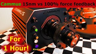 Cammus 15nm Directdrive wheelbase stress test  100 force feedback challenge [upl. by Kcirb]