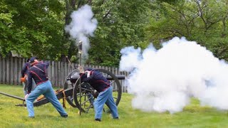 Conner Prairie  Civil War Cannon Firing [upl. by Glasgo]