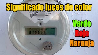 Luz verde roja naranja en medidor de luz digital CFE Pilón como usar la tarjeta inteligente [upl. by Layton]