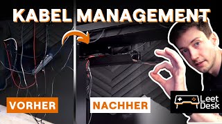 Kabelmanagement am Schreibtisch  In 9 einfachen Schritten TUTORIAL amp TIPPS [upl. by Yuk]