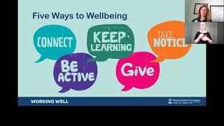 Enhancing mental wellbeing – Five Ways to Wellbeing at work [upl. by Gillette]